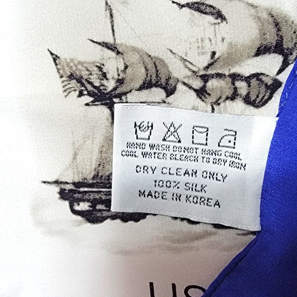 Symphony Blue and White Scarf?